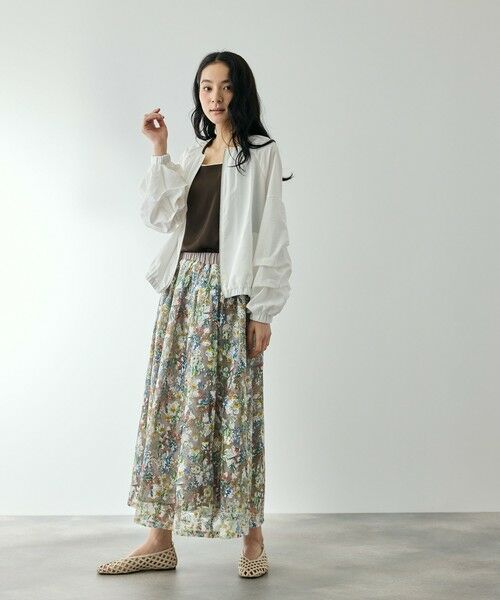 QUEENS COURT / クイーンズコート テーラードジャケット | ホイップスリーブノーカラーブルゾン | 詳細2