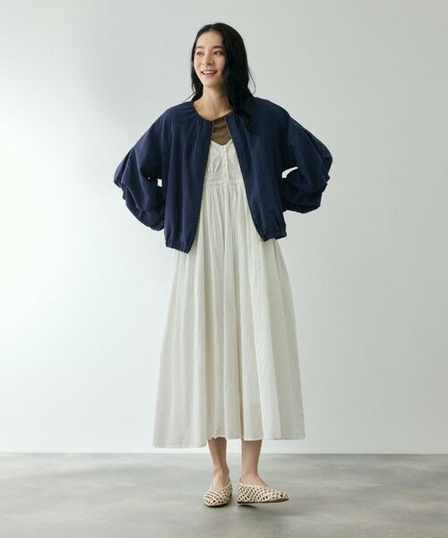 QUEENS COURT / クイーンズコート テーラードジャケット | ホイップスリーブノーカラーブルゾン | 詳細13