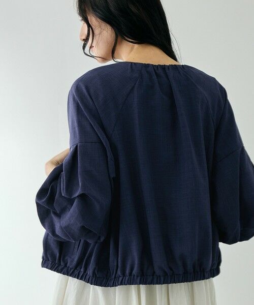 QUEENS COURT / クイーンズコート テーラードジャケット | ホイップスリーブノーカラーブルゾン | 詳細11