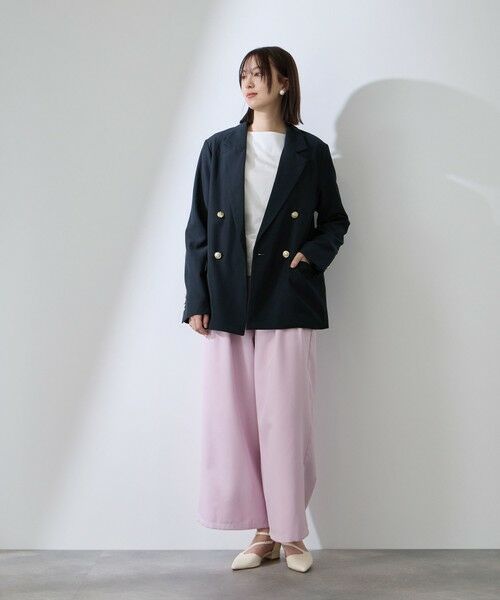 QUEENS COURT / クイーンズコート テーラードジャケット | ストレッチツイルダブルボタンテーラードジャケット | 詳細5