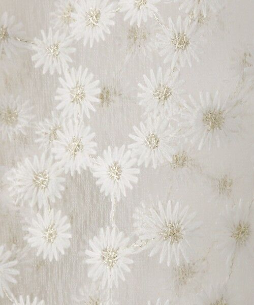 QUEENS COURT / クイーンズコート カーディガン・ボレロ | フラワー刺繍テキスタイルカーディガン | 詳細6