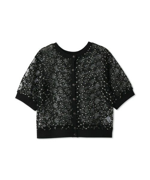 QUEENS COURT / クイーンズコート カーディガン・ボレロ | フラワー刺繍テキスタイルカーディガン | 詳細15