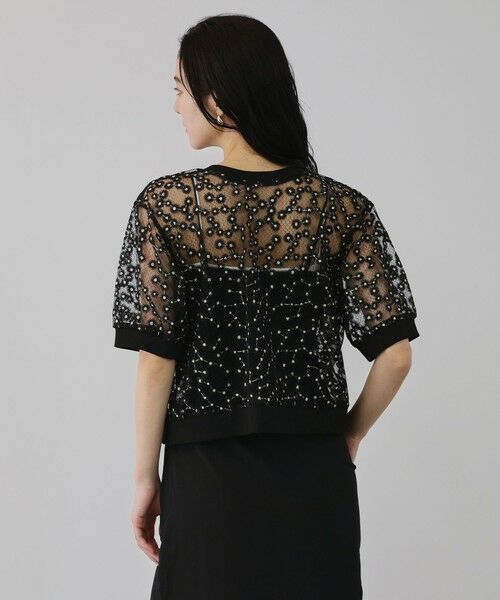 QUEENS COURT / クイーンズコート カーディガン・ボレロ | フラワー刺繍テキスタイルカーディガン | 詳細9