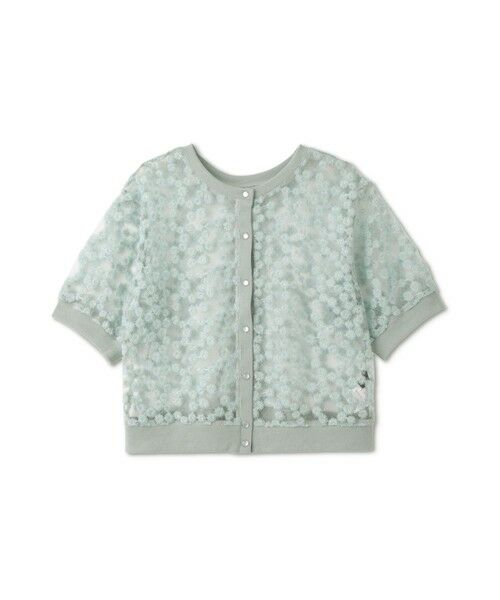QUEENS COURT / クイーンズコート カーディガン・ボレロ | フラワー刺繍テキスタイルカーディガン | 詳細21