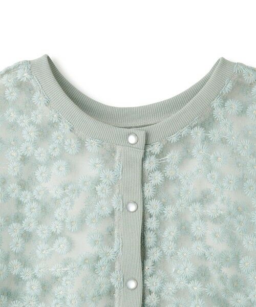 QUEENS COURT / クイーンズコート カーディガン・ボレロ | フラワー刺繍テキスタイルカーディガン | 詳細23