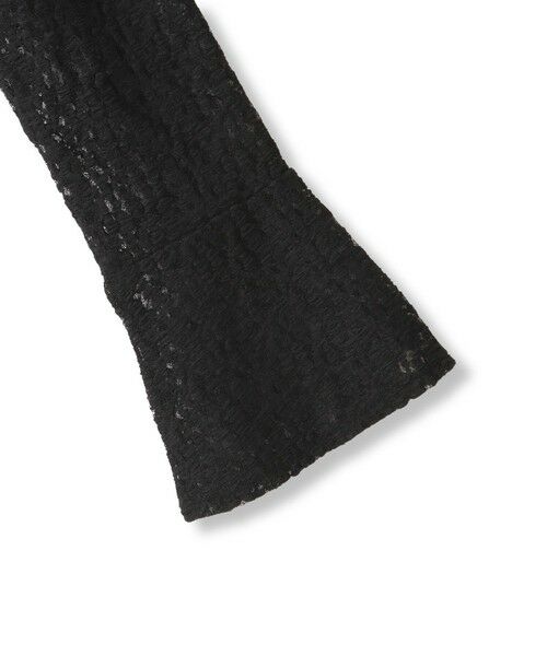 QUEENS COURT / クイーンズコート カットソー | ストレッチレースラッフルカラートップス | 詳細11