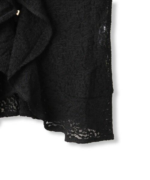 QUEENS COURT / クイーンズコート カットソー | ストレッチレースラッフルカラートップス | 詳細12