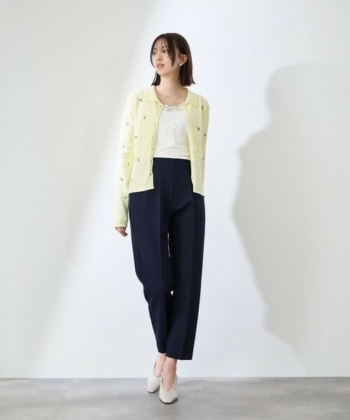 QUEENS COURT / クイーンズコート カットソー | レースパーツデュアルフェイスタンクトップ | 詳細3