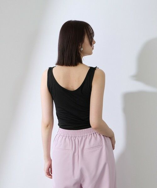 QUEENS COURT / クイーンズコート カットソー | レースパーツデュアルフェイスタンクトップ | 詳細7