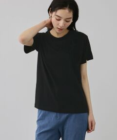 QUEENS COURT / クイーンズコート カットソー | チュールフラワーモチーフプルオーバー