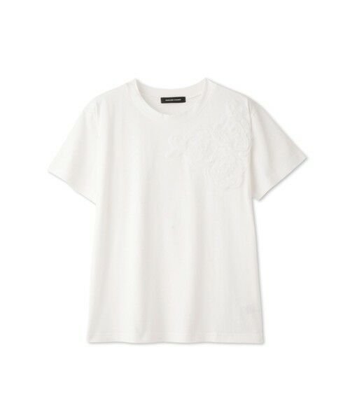 QUEENS COURT / クイーンズコート カットソー | チュールフラワーモチーフプルオーバー | 詳細4