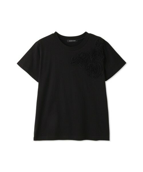 QUEENS COURT / クイーンズコート カットソー | チュールフラワーモチーフプルオーバー | 詳細8