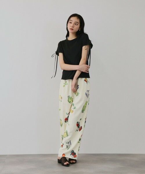 QUEENS COURT / クイーンズコート カットソー | サテンリボンスリーブプルオーバー | 詳細7