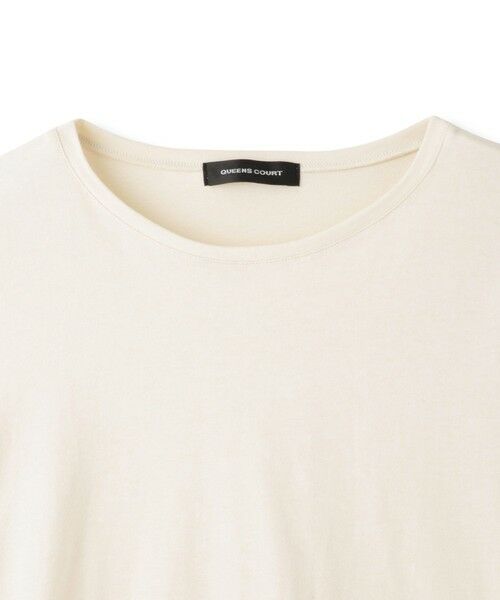 QUEENS COURT / クイーンズコート カットソー | サテンリボンスリーブプルオーバー | 詳細11