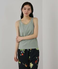 QUEENS COURT / クイーンズコート キャミソール・チューブトップ | チュールネックラインタンクトップ