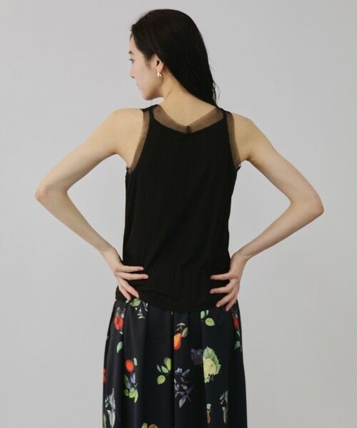 QUEENS COURT / クイーンズコート キャミソール・チューブトップ | チュールネックラインタンクトップ | 詳細6