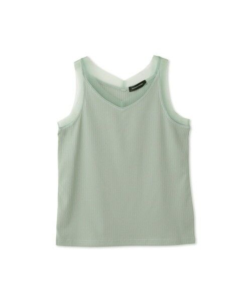 QUEENS COURT / クイーンズコート キャミソール・チューブトップ | チュールネックラインタンクトップ | 詳細10