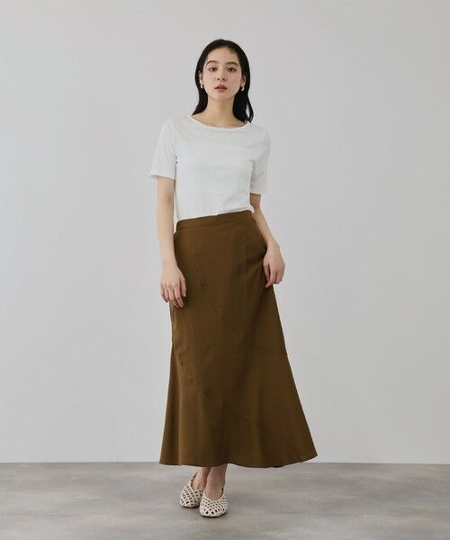 QUEENS COURT / クイーンズコート カットソー | ニュアンスストレッチリブプルオーバー | 詳細2