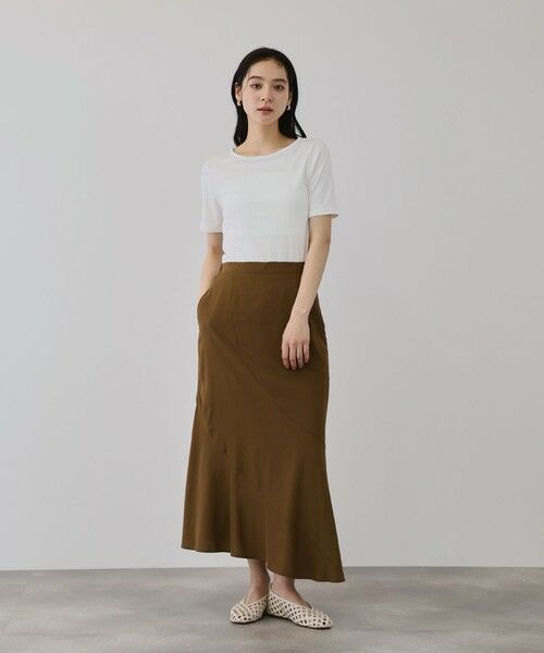 QUEENS COURT / クイーンズコート カットソー | ニュアンスストレッチリブプルオーバー | 詳細3