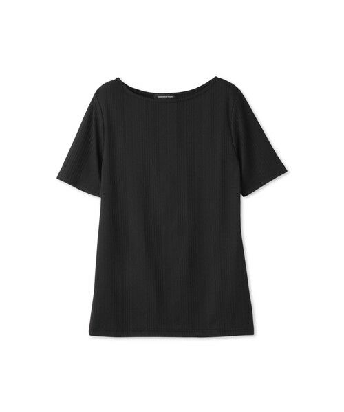 QUEENS COURT / クイーンズコート カットソー | ニュアンスストレッチリブプルオーバー | 詳細8