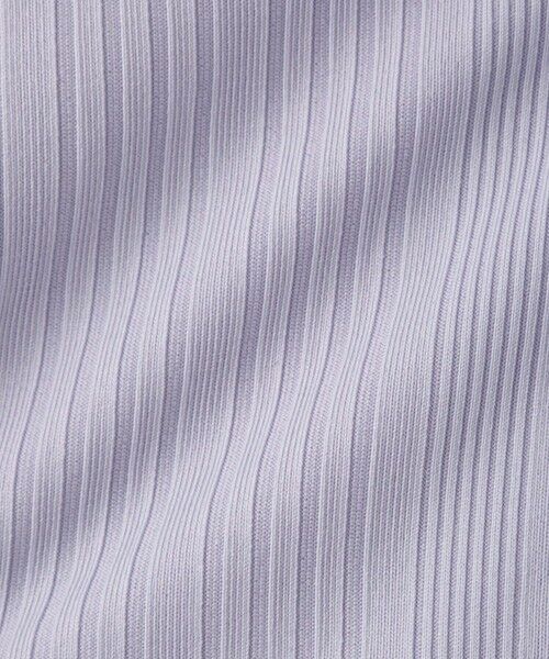 QUEENS COURT / クイーンズコート カットソー | ニュアンスストレッチリブプルオーバー | 詳細24