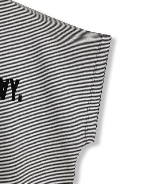 QUEENS COURT / クイーンズコート カットソー | ナローボーダーステートメントTシャツ | 詳細10