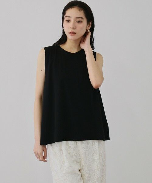 QUEENS COURT / クイーンズコート カットソー | セパレートスカラップレースカラープルオーバー | 詳細11