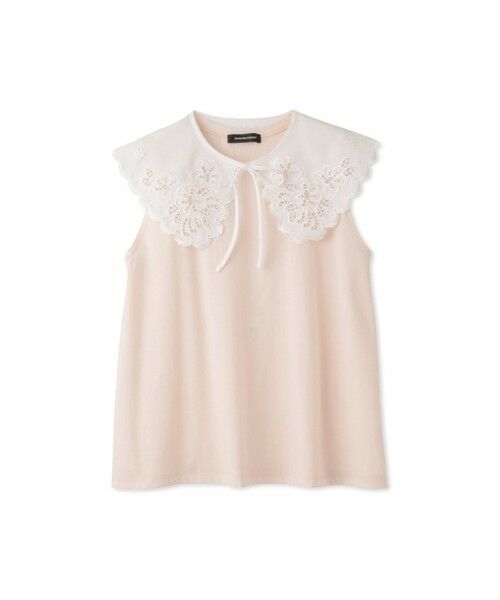 QUEENS COURT / クイーンズコート カットソー | セパレートスカラップレースカラープルオーバー | 詳細19