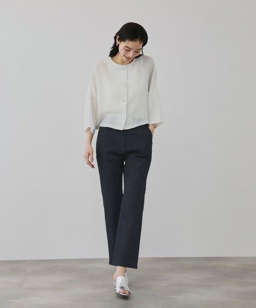 QUEENS COURT / クイーンズコート デニムパンツ | コンフォールストレッチセミフレアデニム | 詳細4