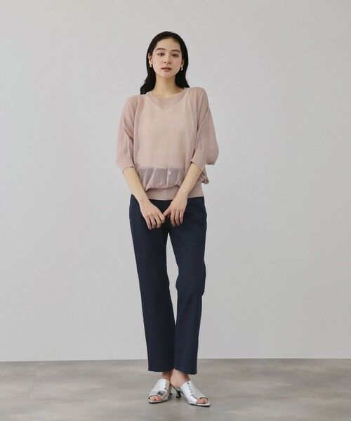 QUEENS COURT / クイーンズコート デニムパンツ | コンフォールストレッチセミフレアデニム | 詳細5