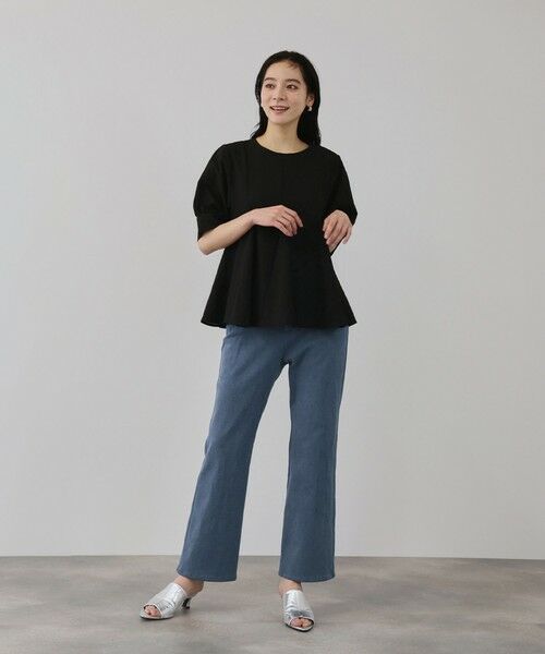 QUEENS COURT / クイーンズコート デニムパンツ | コンフォールストレッチセミフレアデニム | 詳細9