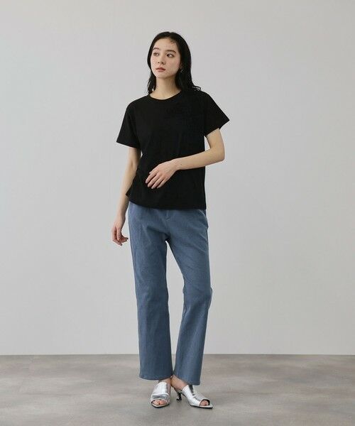 QUEENS COURT / クイーンズコート デニムパンツ | コンフォールストレッチセミフレアデニム | 詳細10