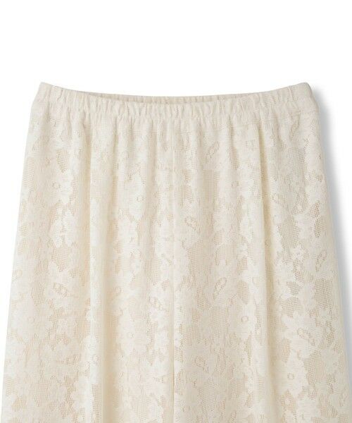 QUEENS COURT / クイーンズコート その他パンツ | フラワーレースワイドパンツ | 詳細8