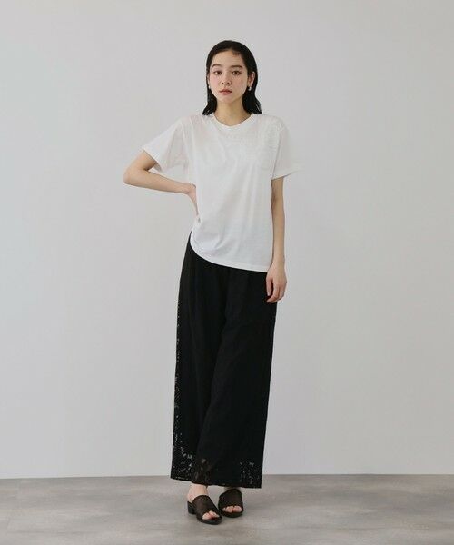 QUEENS COURT / クイーンズコート その他パンツ | フラワーレースワイドパンツ | 詳細14