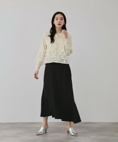 QUEENS COURT / クイーンズコート ミニ・ひざ丈スカート | デシンバイアスマーメイドスカート | 詳細4