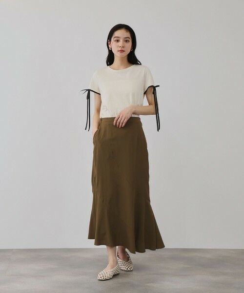 QUEENS COURT / クイーンズコート ミニ・ひざ丈スカート | デシンバイアスマーメイドスカート | 詳細8