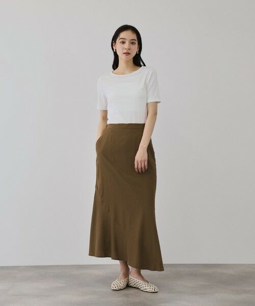 QUEENS COURT / クイーンズコート ミニ・ひざ丈スカート | デシンバイアスマーメイドスカート | 詳細9