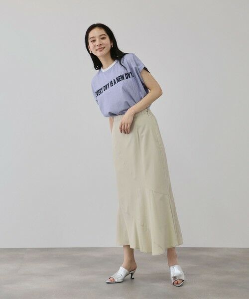 QUEENS COURT / クイーンズコート ミニ・ひざ丈スカート | デシンバイアスマーメイドスカート | 詳細12