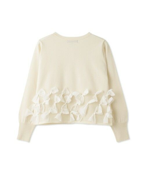 QUEENS COURT / クイーンズコート カーディガン・ボレロ | ブルーミングリボンニットカーディガン | 詳細5