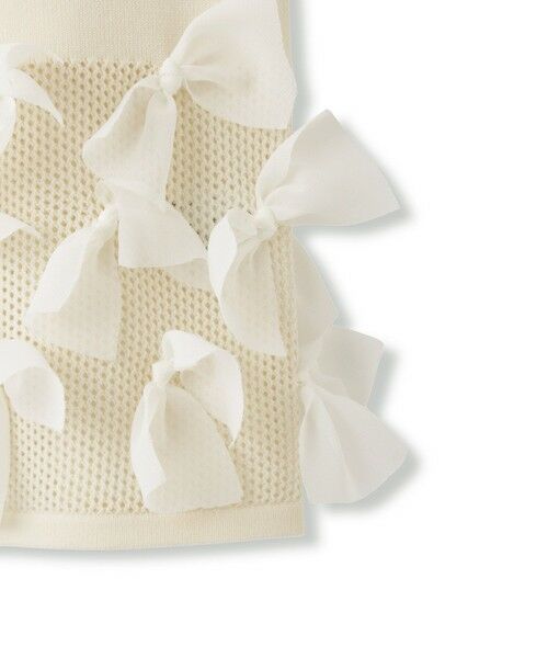 QUEENS COURT / クイーンズコート カーディガン・ボレロ | ブルーミングリボンニットカーディガン | 詳細8