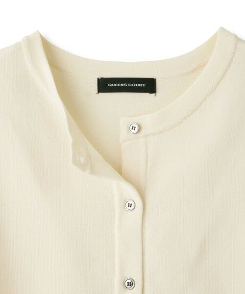 QUEENS COURT / クイーンズコート カーディガン・ボレロ | ブルーミングリボンニットカーディガン | 詳細9