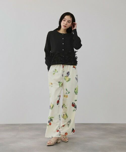 QUEENS COURT / クイーンズコート カーディガン・ボレロ | ブルーミングリボンニットカーディガン | 詳細13