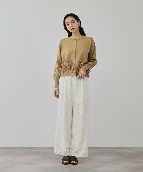 QUEENS COURT / クイーンズコート カーディガン・ボレロ | ブルーミングリボンニットカーディガン | 詳細19