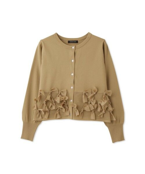 QUEENS COURT / クイーンズコート カーディガン・ボレロ | ブルーミングリボンニットカーディガン | 詳細21
