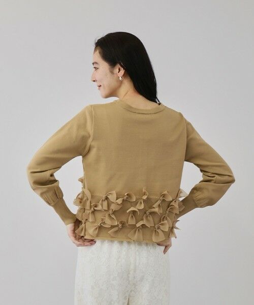 QUEENS COURT / クイーンズコート カーディガン・ボレロ | ブルーミングリボンニットカーディガン | 詳細17