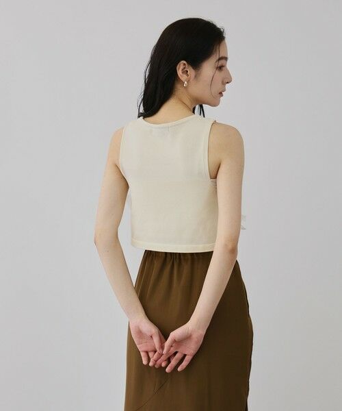 QUEENS COURT / クイーンズコート ダウンジャケット・ベスト | ブルーミングリボンニットベスト | 詳細4