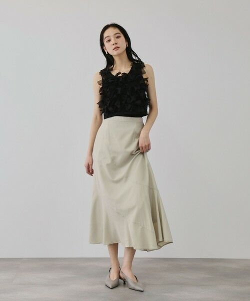 QUEENS COURT / クイーンズコート ダウンジャケット・ベスト | ブルーミングリボンニットベスト | 詳細11