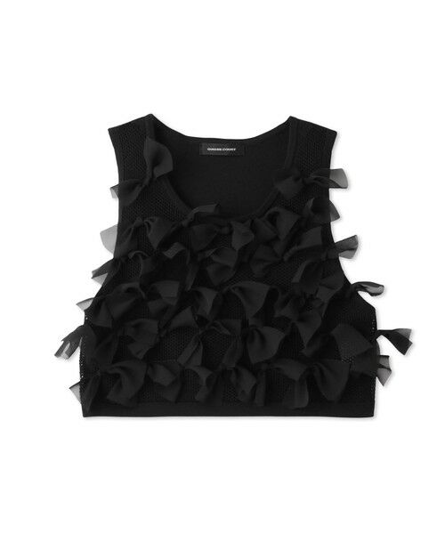 QUEENS COURT / クイーンズコート ダウンジャケット・ベスト | ブルーミングリボンニットベスト | 詳細12