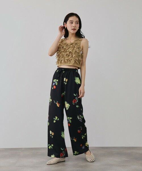 QUEENS COURT / クイーンズコート ダウンジャケット・ベスト | ブルーミングリボンニットベスト | 詳細15