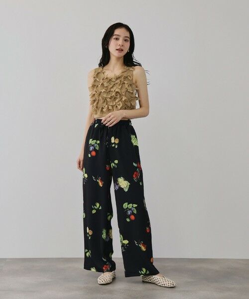 QUEENS COURT / クイーンズコート ダウンジャケット・ベスト | ブルーミングリボンニットベスト | 詳細16